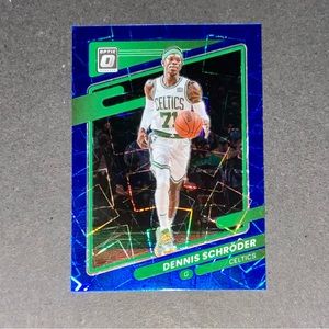 Dennis Schröder Panini Blue Velocity Prizm Holo - 2022 Donruss Optic #108